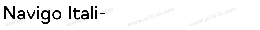 Navigo Itali字体转换